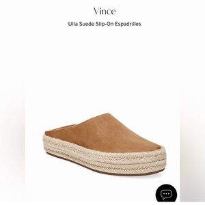 vince ulla suede slip on espadrilles